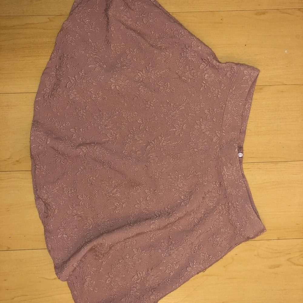 Pink Embroidered Skirt